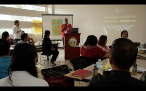 Mr Nelson Plada of the Davao del Norte Provincial Planning   Office providing the closing remarks