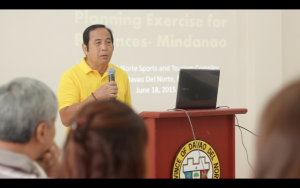 Vice Governor Victorio Suaybaguio delivering his opening   remarks